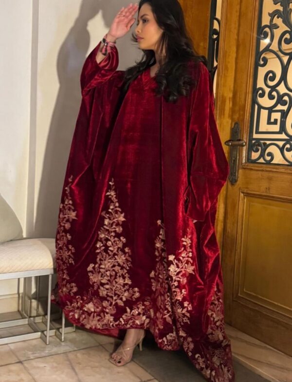 Red Velvet Kaftan