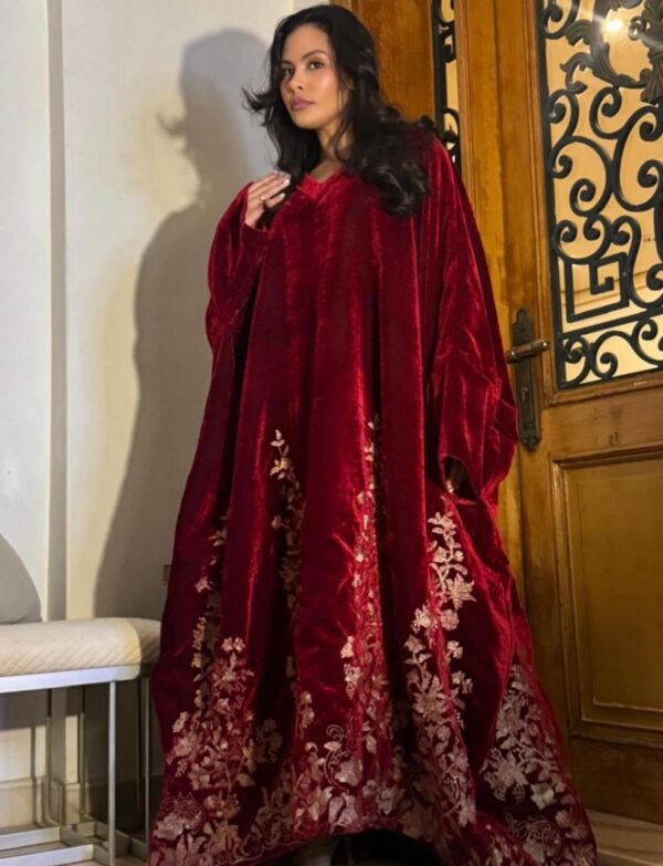Red Velvet Kaftan